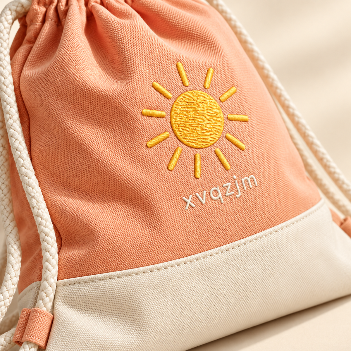 XVQZJM Sunny Day Drawstring Bag — detail view