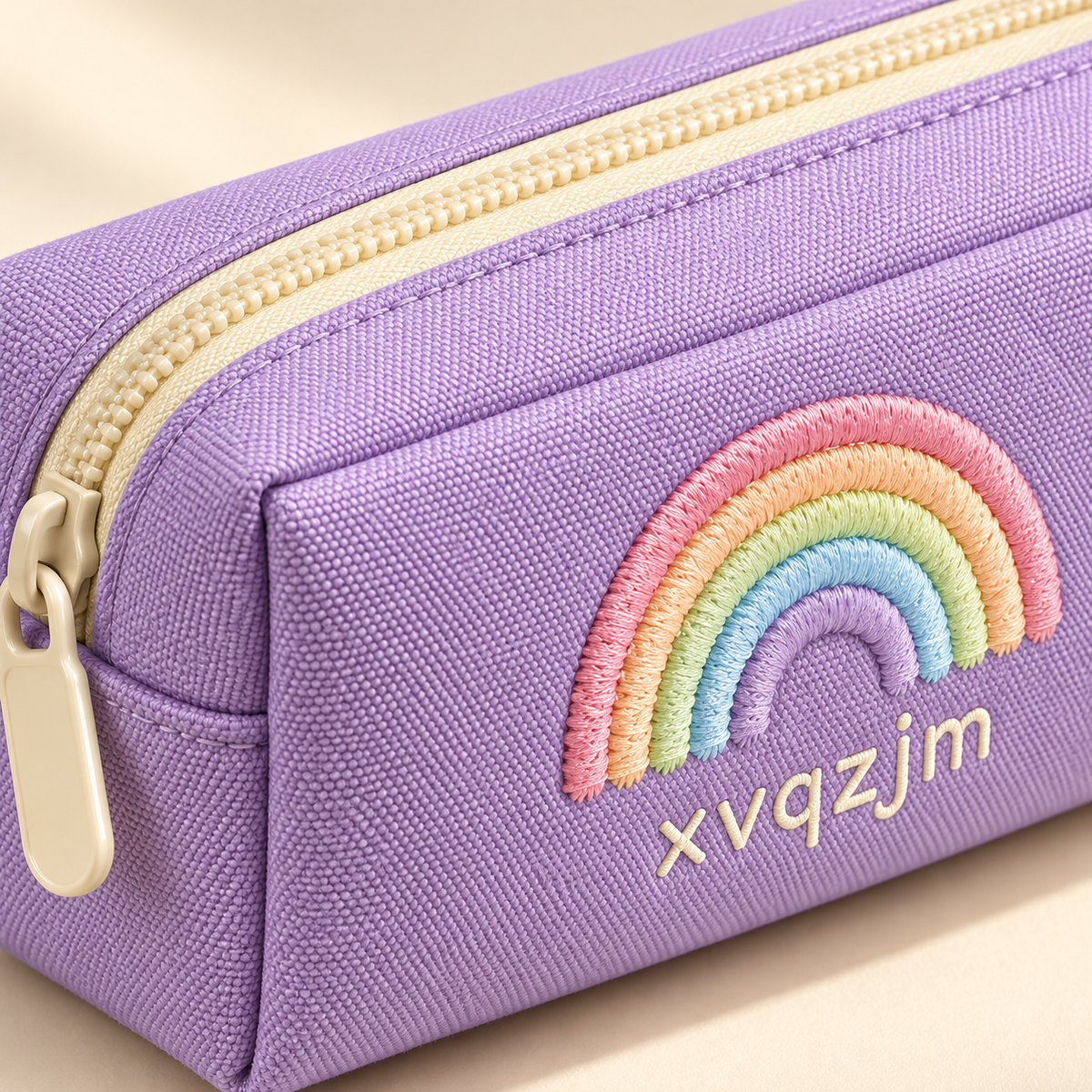 XVQZJM Rainbow Desk Pencil Case — detail view