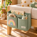 XVQZJM Rainbow Bedside Pocket Caddy — lifestyle view