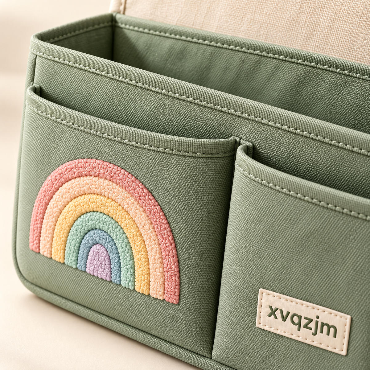 XVQZJM Rainbow Bedside Pocket Caddy — detail view